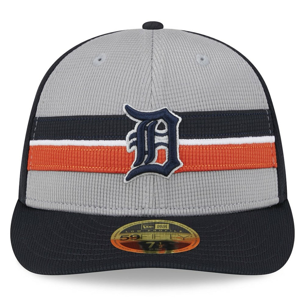 Detroit Tigers 2025 Batting Practice Low Profile 59FIFTY Fitted Hat Gray | New Era