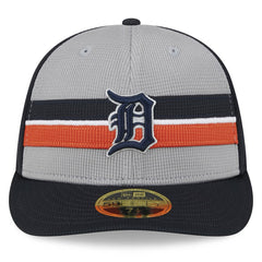 Detroit Tigers 2025 Batting Practice Low Profile 59FIFTY Fitted Hat Gray | New Era