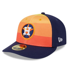 Houston Astros 2025 Batting Practice Low Profile 59FIFTY Fitted Hat Orange | New Era