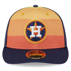 Houston Astros 2025 Batting Practice Low Profile 59FIFTY Fitted Hat Orange | New Era
