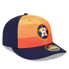 Houston Astros 2025 Batting Practice Low Profile 59FIFTY Fitted Hat Orange | New Era