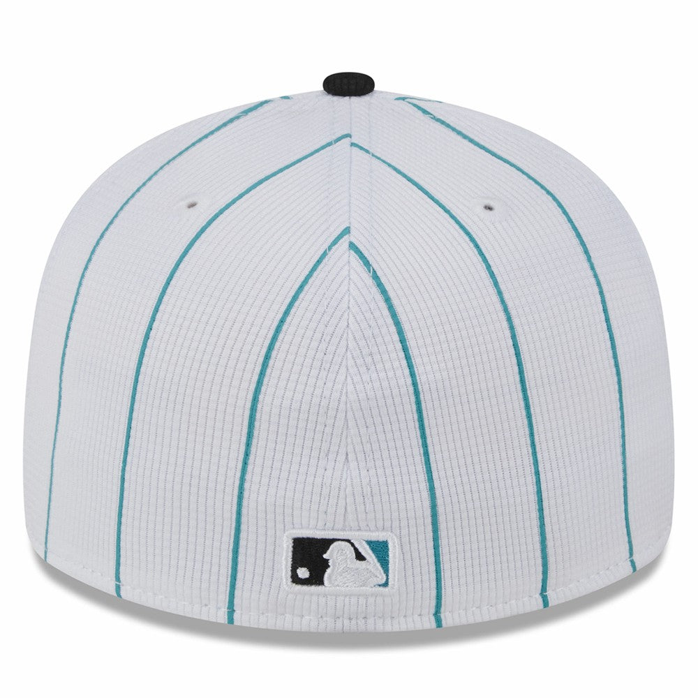 Miami Marlins 2025 Batting Practice Low Profile 59FIFTY Fitted Hat White | New Era