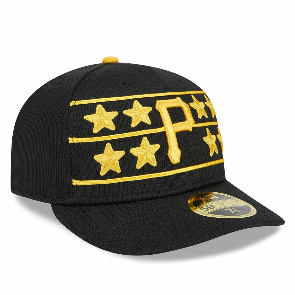 Pittsburgh Pirates 2025 Batting Practice Low Profile 59FIFTY Fitted Hat Black | New Era