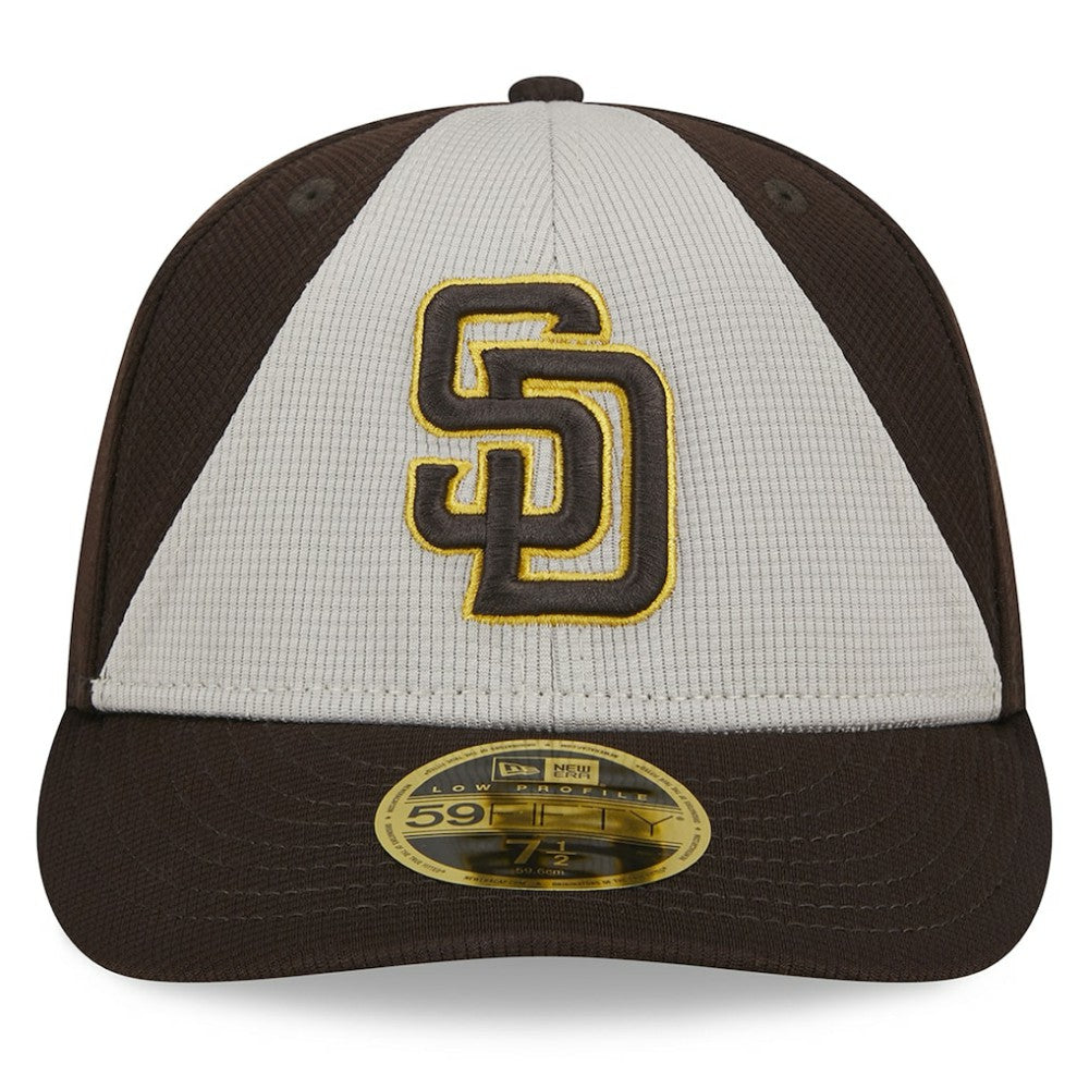 San Diego Padres 2025 Batting Practice Low Profile 59FIFTY Fitted Hat Brown | New Era