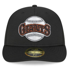San Francisco Giants 2025 Batting Practice Low Profile 59FIFTY Fitted Hat Black | New Era