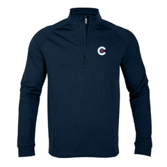 Chicago Cubs Levelwear City Connect Calibre Insignia Core Quarter-Zip Pullover Top Navy