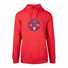 Miami Marlins Levelwear City Connect Podium Strike Pullover Hoodie Red
