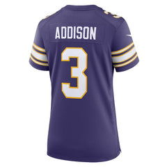 Jordan Addison Minnesota Vikings Women's Alternate Game Jersey - Purple