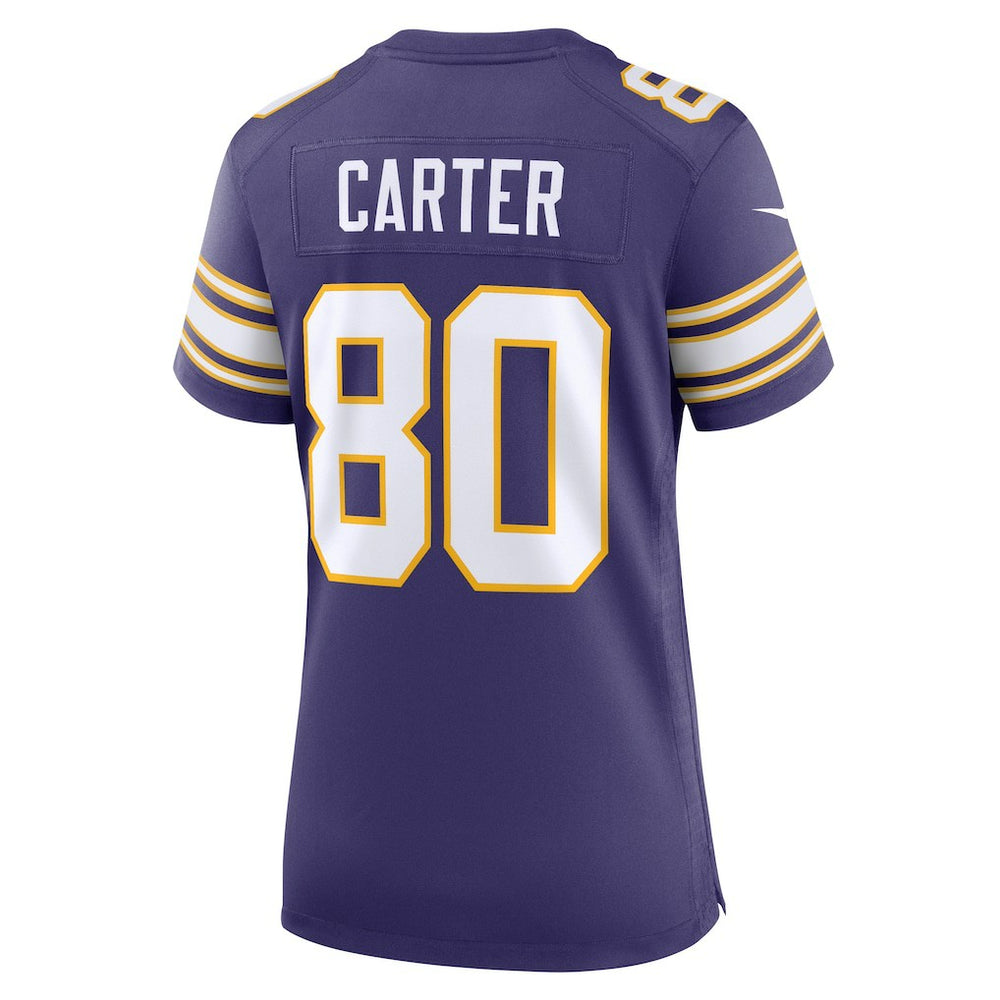 Cris Carter Minnesota Vikings Women's Classic Retired Player Game Jersey - Purple