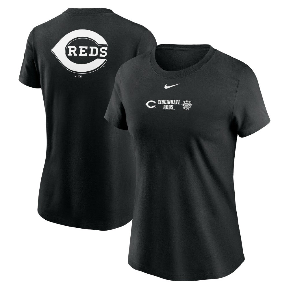 Cincinnati Reds Women's Over Shoulder T-Shirt Black | Nike