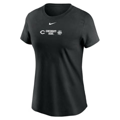Cincinnati Reds Women's Over Shoulder T-Shirt Black | Nike