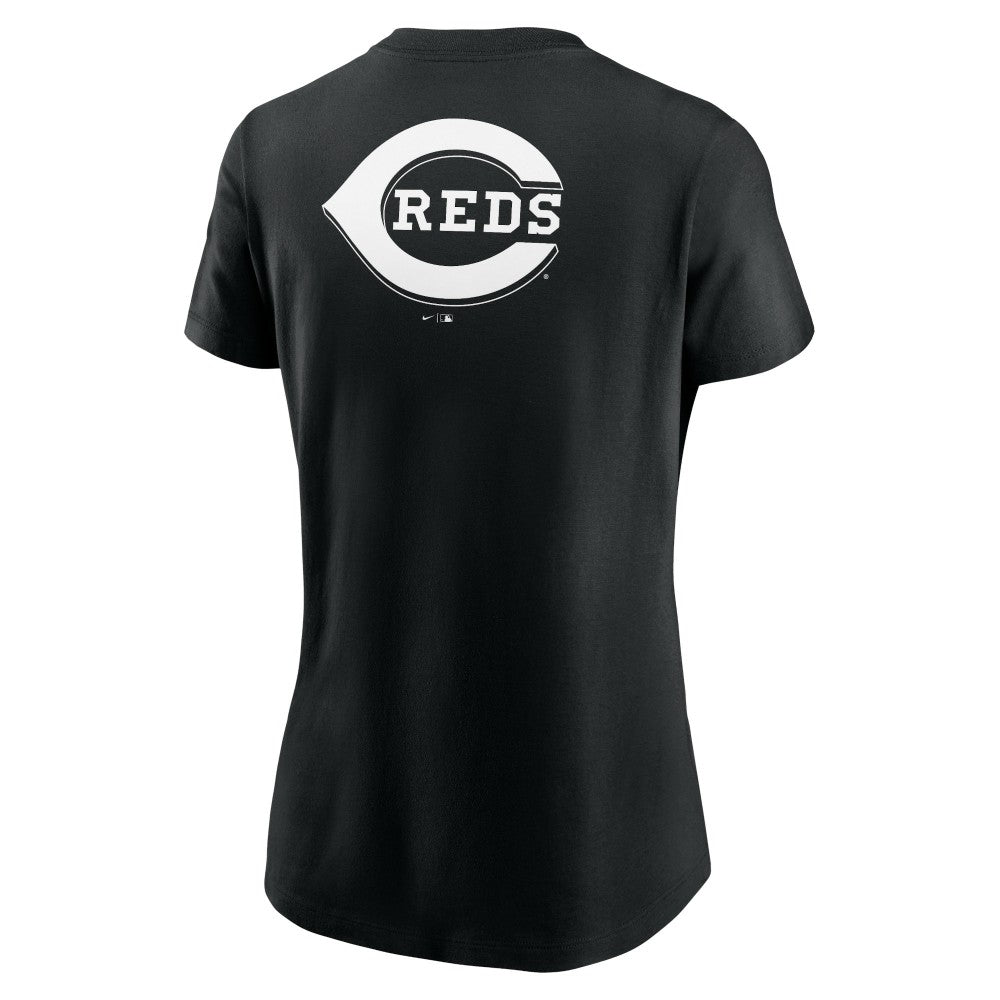 Cincinnati Reds Women's Over Shoulder T-Shirt Black | Nike