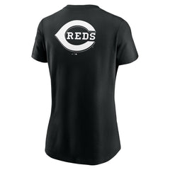 Cincinnati Reds Women's Over Shoulder T-Shirt Black | Nike