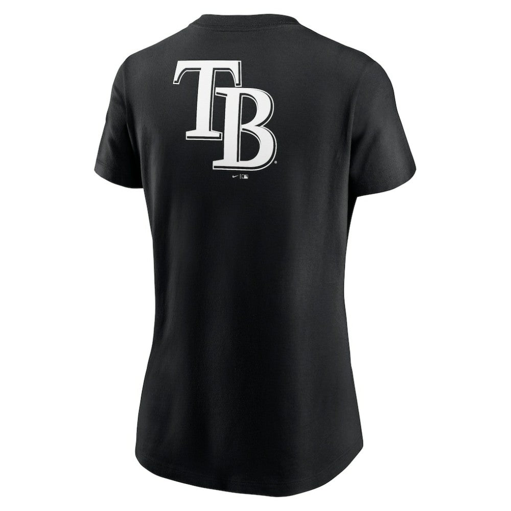 Tampa Bay Rays Women's Over Shoulder T-Shirt Black | Nike
