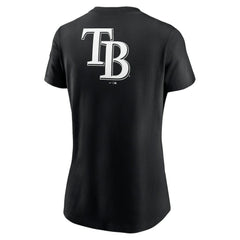 Tampa Bay Rays Women's Over Shoulder T-Shirt Black | Nike