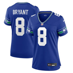 Coby Bryant Seattle Seahawks Women's Throwback Player Game Jersey - Royal