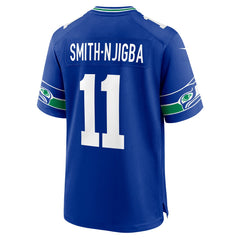 Jaxon Smith-Njigba Seattle Seahawks Throwback Player Game Jersey - Royal