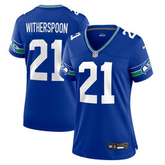 Devon Witherspoon Seattle Seahawks Women's Throwback Player Game Jersey - Royal