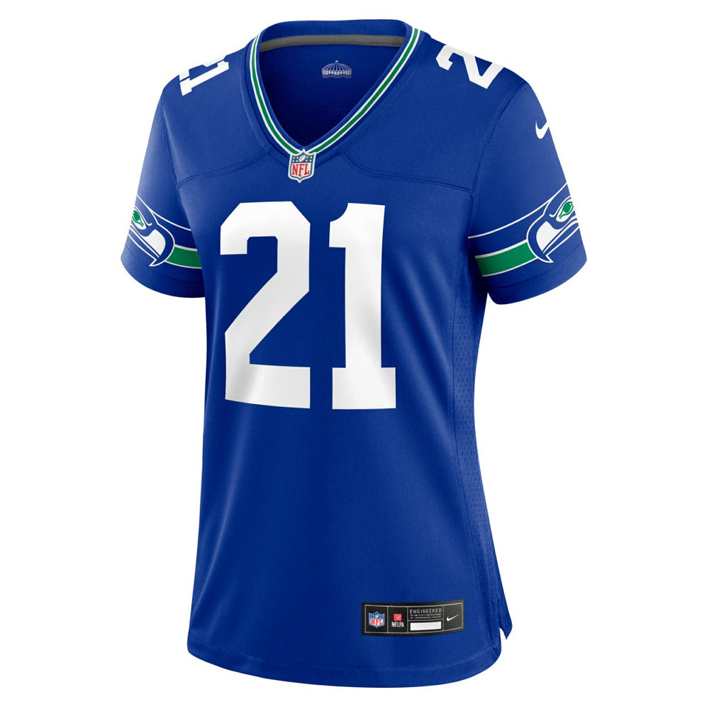 Devon Witherspoon Seattle Seahawks Women's Throwback Player Game Jersey - Royal