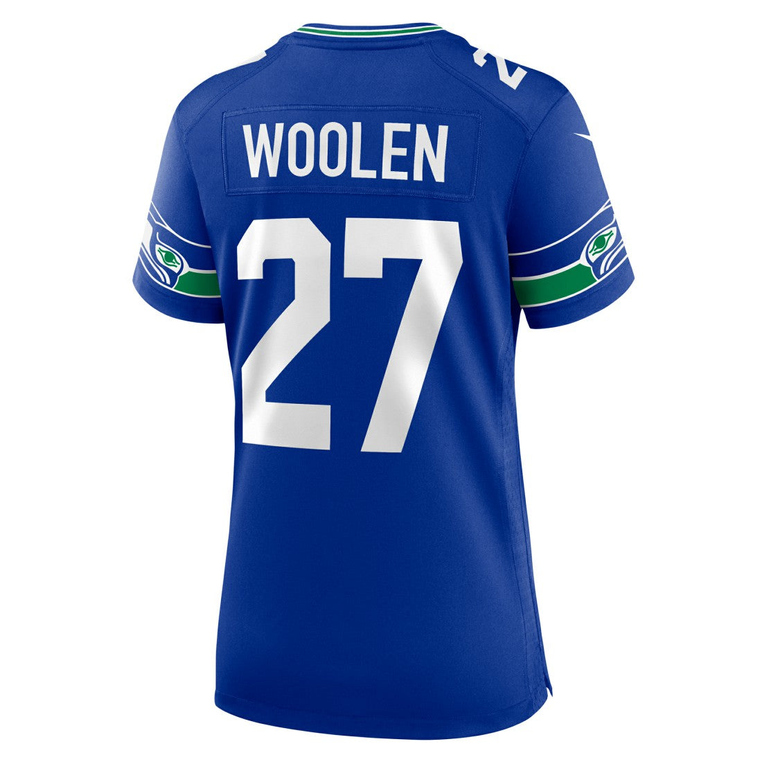 Tariq Woolen Seattle Seahawks Women's Throwback Player Game Jersey - Royal