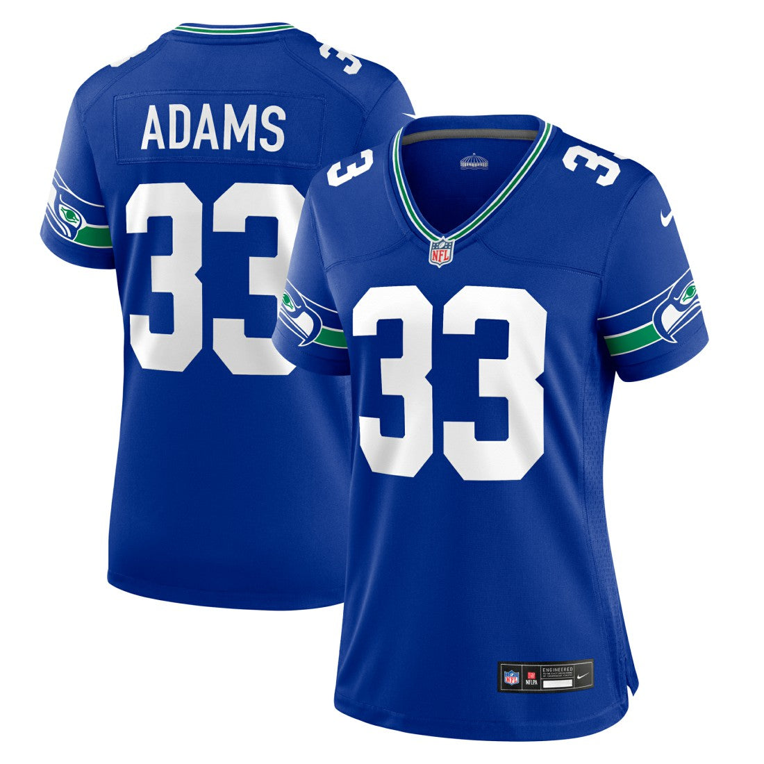 Jamal Adams Seattle Seahawks Women's Throwback Player Game Jersey - Royal