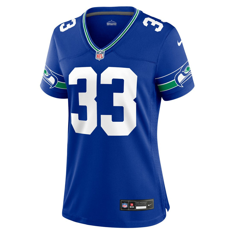 Jamal Adams Seattle Seahawks Women's Throwback Player Game Jersey - Royal
