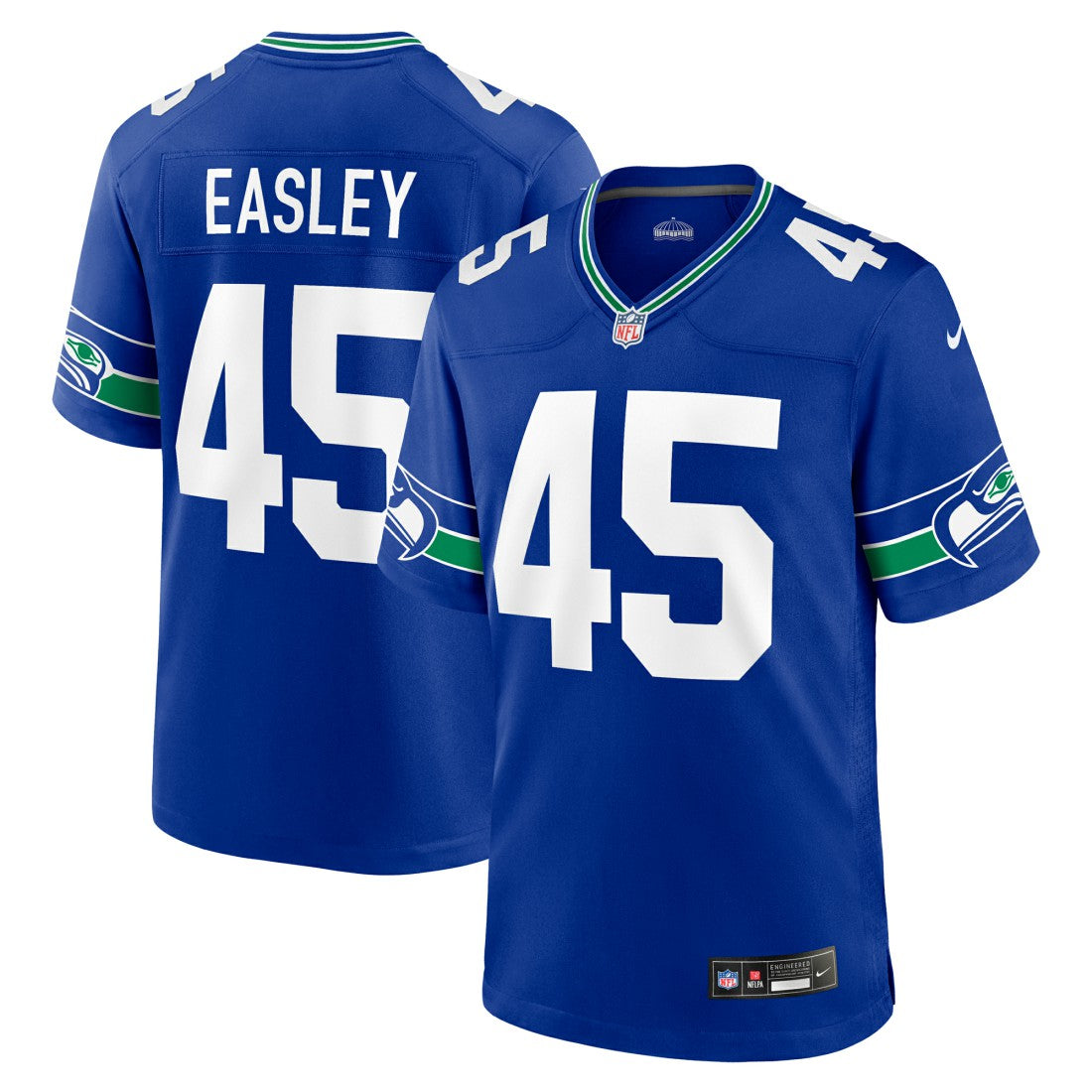 Kenny Easley Seattle Seahawks Retired Player Alternate Game Jersey - Royal