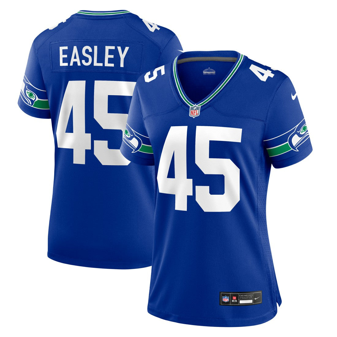 Kenny Easley Seattle Seahawks Women's Throwback Retired Player Game Jersey - Royal