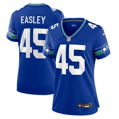 Kenny Easley Seattle Seahawks Women's Throwback Retired Player Game Jersey - Royal