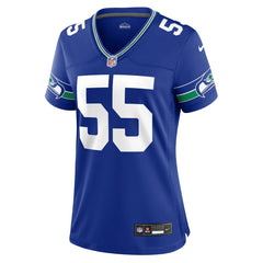 Brian Bosworth Seattle Seahawks Women's Throwback Retired Player Game Jersey - Royal