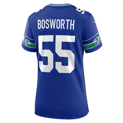 Brian Bosworth Seattle Seahawks Women's Throwback Retired Player Game Jersey - Royal