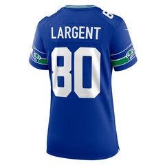 Steve Largent Seattle Seahawks Women's Throwback Retired Player Game Jersey - Royal