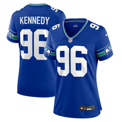 Cortez Kennedy Seattle Seahawks Women's Throwback Player Game Jersey - Royal