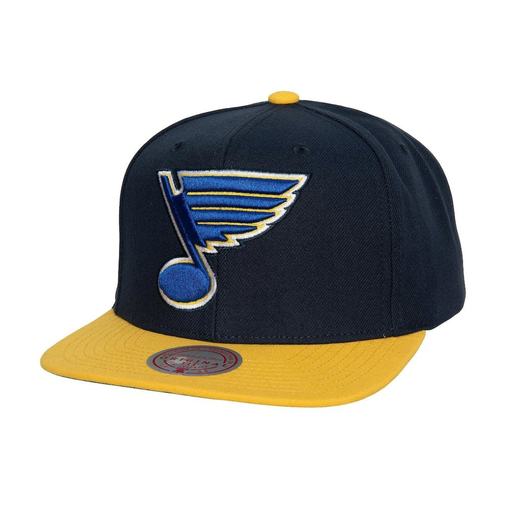 St. Louis Blues Mitchell & Ness Core Team Ground 2.0 Snapback Hat Navy