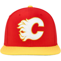 Calgary Flames Mitchell & Ness Core Team Ground 2.0 Snapback Hat Red
