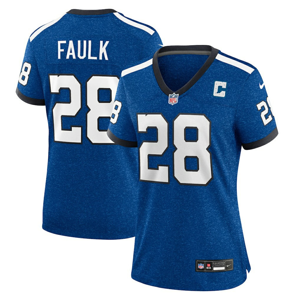 Marshall Faulk Indianapolis Colts Women's Indiana Nights Alternate Game Jersey - Royal