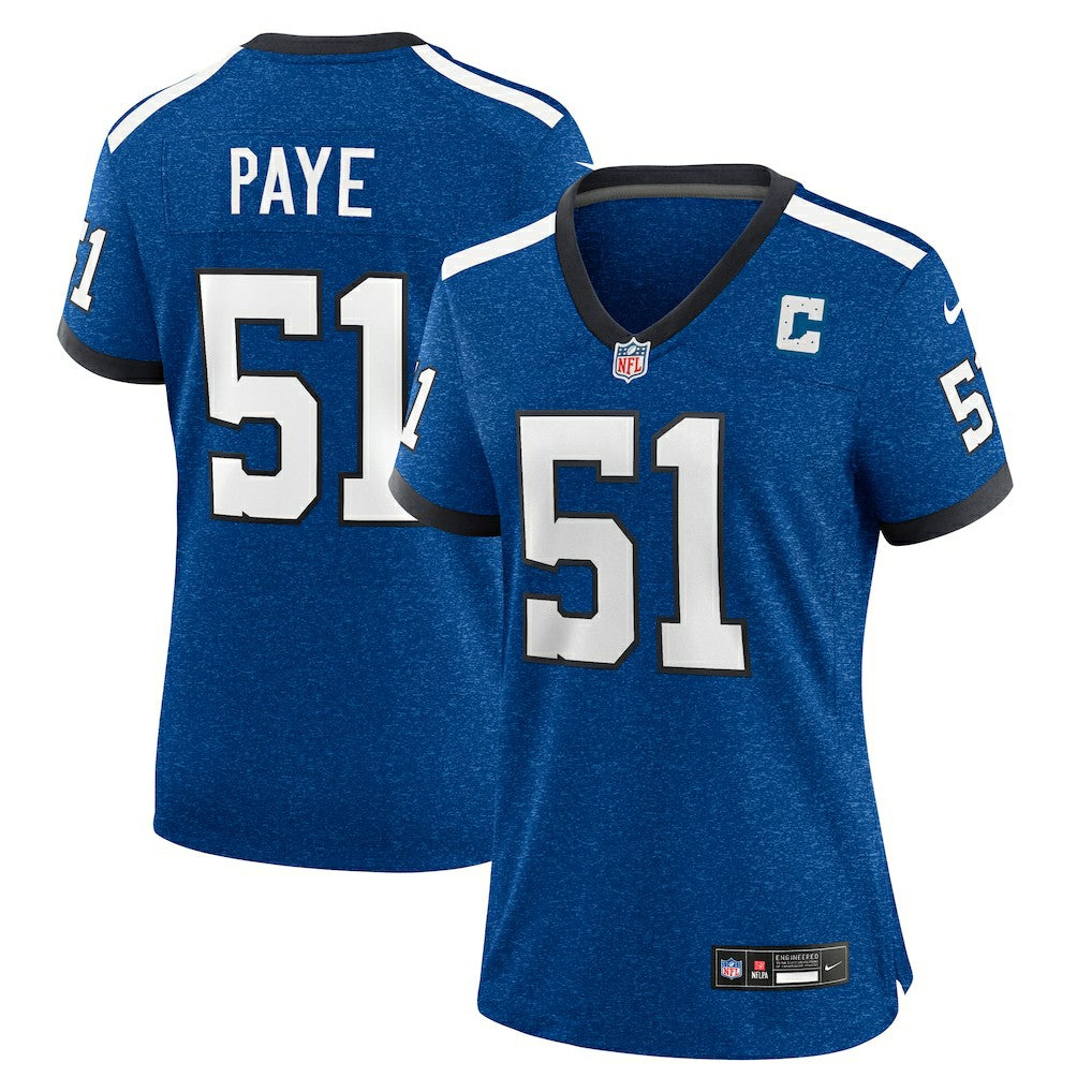 Kwity Paye Indianapolis Colts Women's Indiana Nights Alternate Game Jersey - Royal