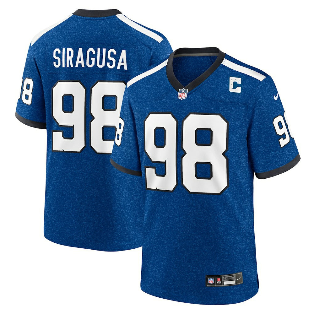 Tony Siragusa Indianapolis Colts Retired Player Alternate Game Jersey - Blue