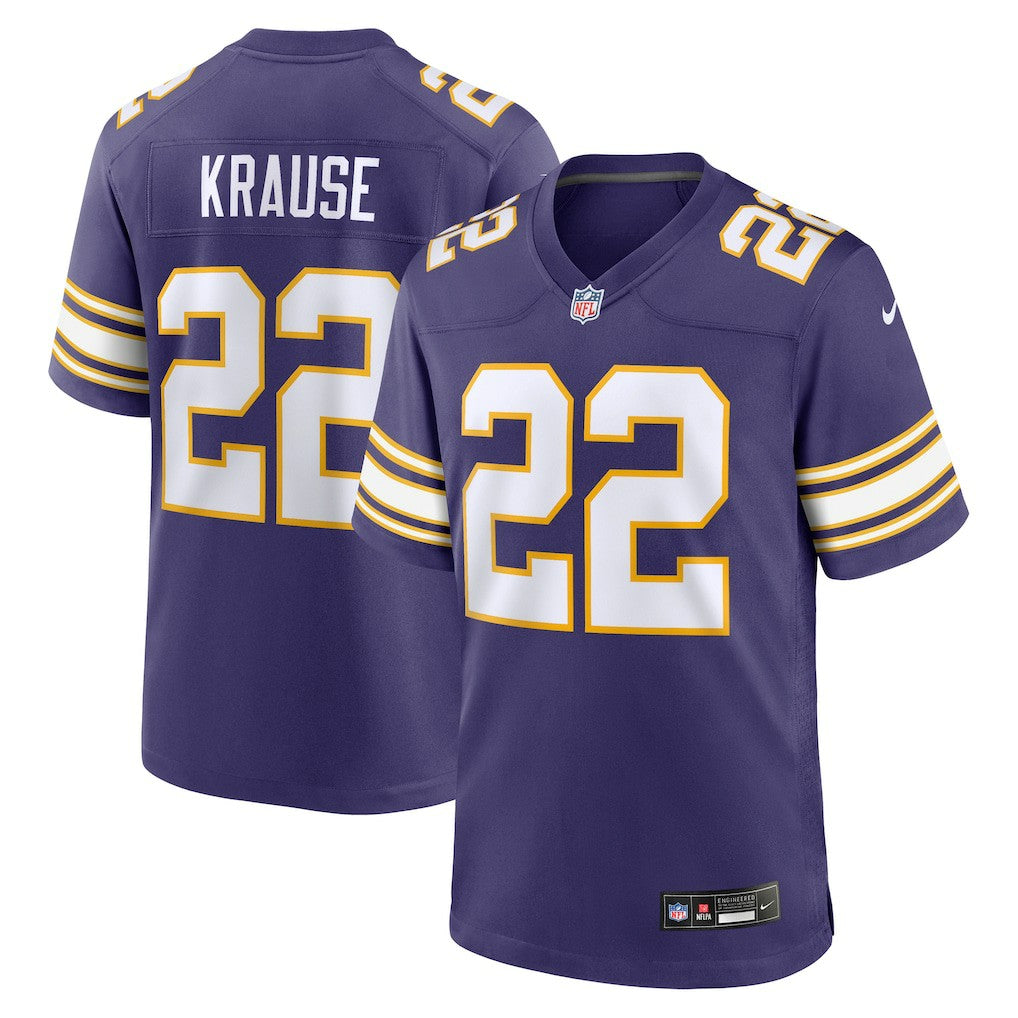 Paul Krause Minnesota Vikings Retired Player Alternate Game Jersey - Purple