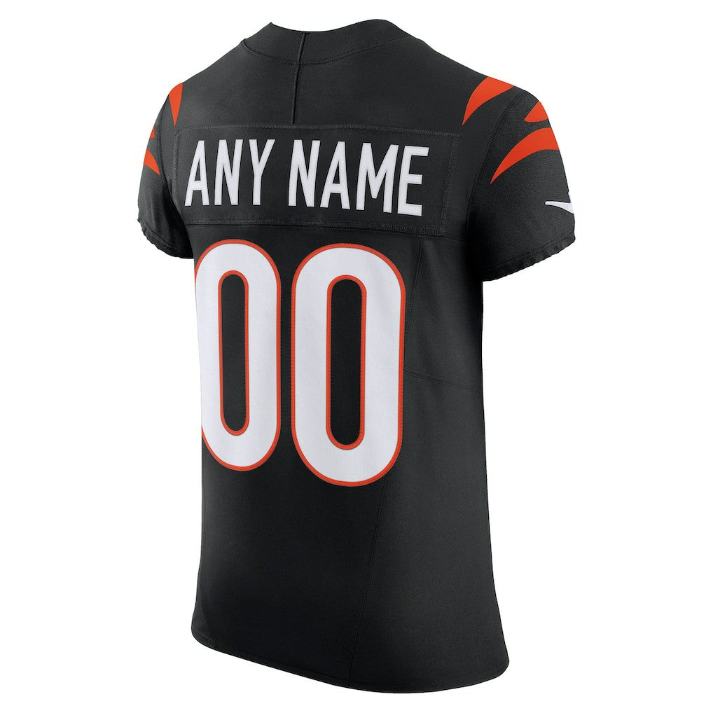 Cincinnati Bengals Team Vapor F.U.S.E. Elite Custom Jersey - Black