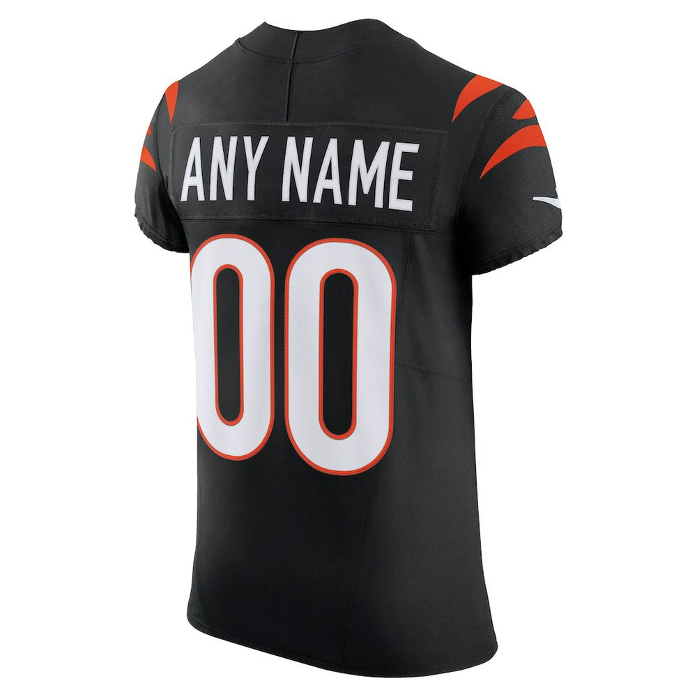 Cincinnati Bengals Team Vapor F.U.S.E. Elite Custom Jersey - Black