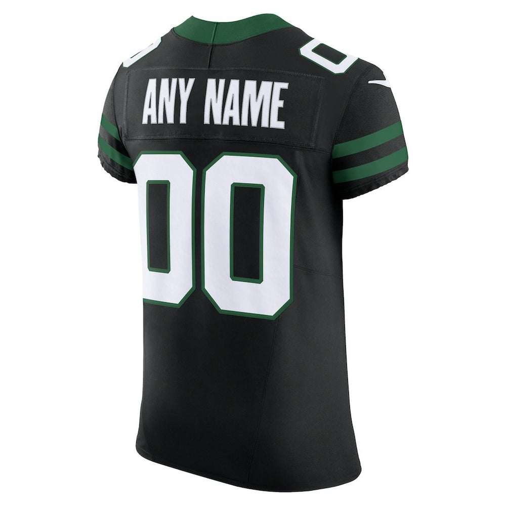 New York Jets Alternate Vapor F.U.S.E. Elite Custom Jersey - Legacy Black