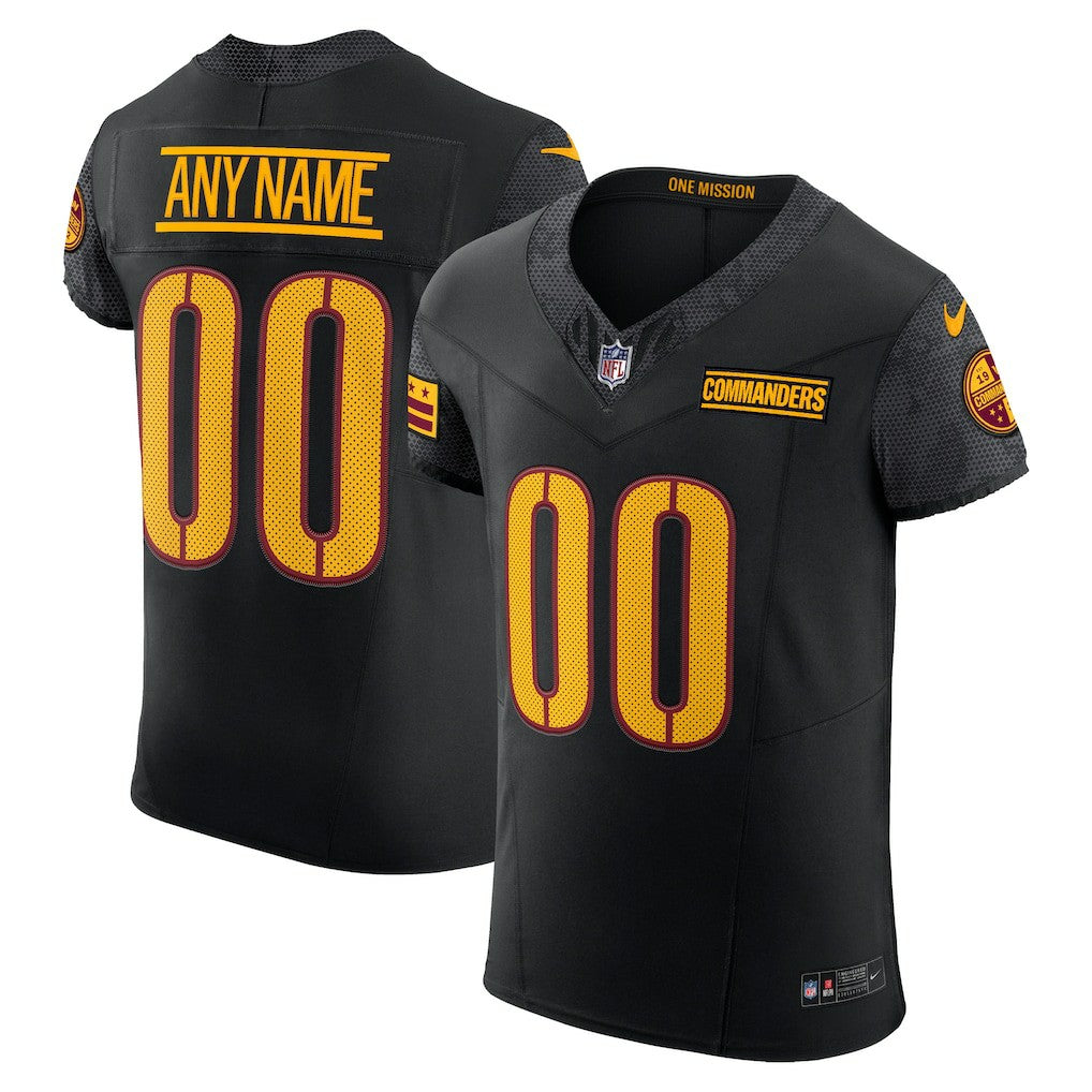 Washington Commanders Alternate Vapor F.U.S.E. Elite Custom Jersey - Black