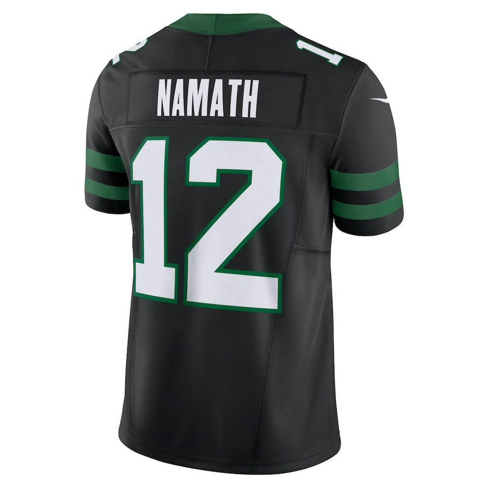 Joe Namath New York Jets Alternate Vapor F.U.S.E. Limited Jersey - Legacy Black