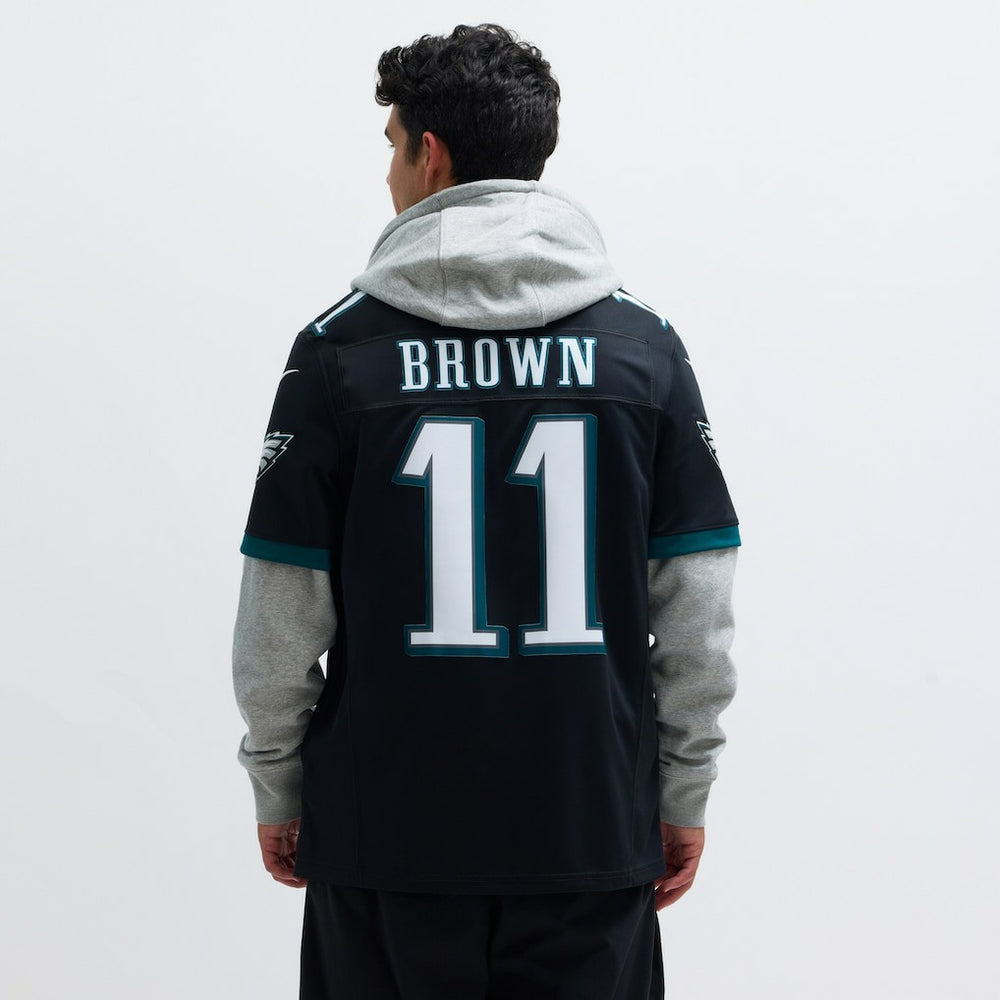 A.J. Brown Philadelphia Eagles Alternate Vapor F.U.S.E. Limited Jersey Black Nike