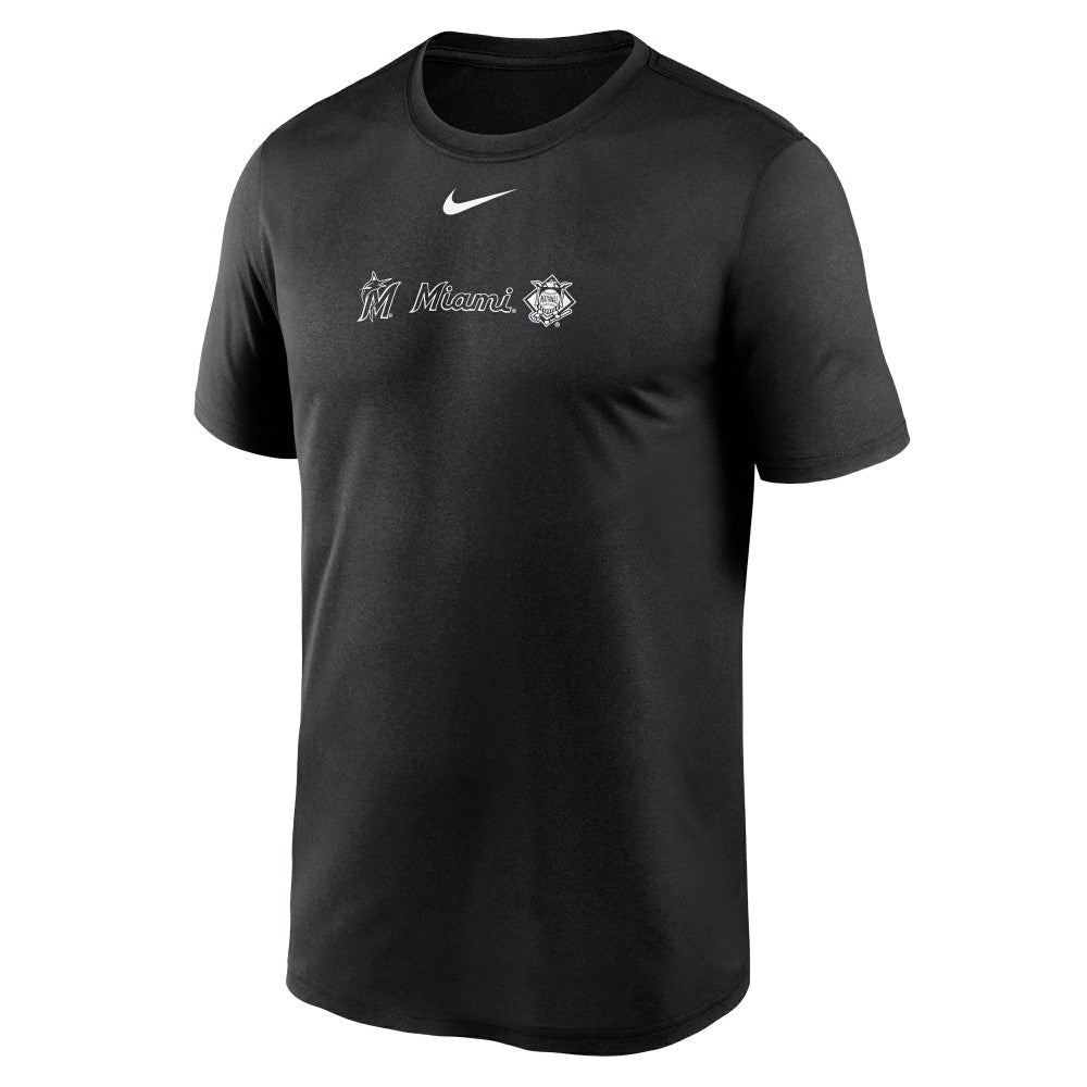 Miami Marlins Fashion Over Shoulder Logo Legend T-Shirt Black | Nike