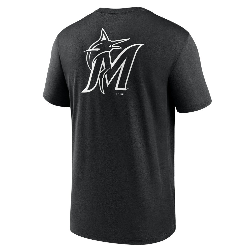 Miami Marlins Fashion Over Shoulder Logo Legend T-Shirt Black | Nike