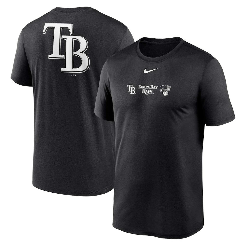 Tampa Bay Rays Fashion Over Shoulder Logo Legend T-Shirt Black | Nike