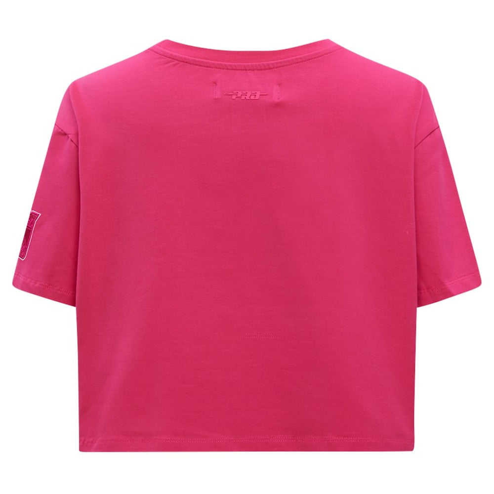 New York Rangers Pro Standard Women's Triple Pink Cropped Boxy T-Shirt
