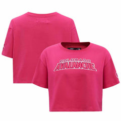 Colorado Avalanche Pro Standard Women's Triple Pink Cropped Boxy T-Shirt